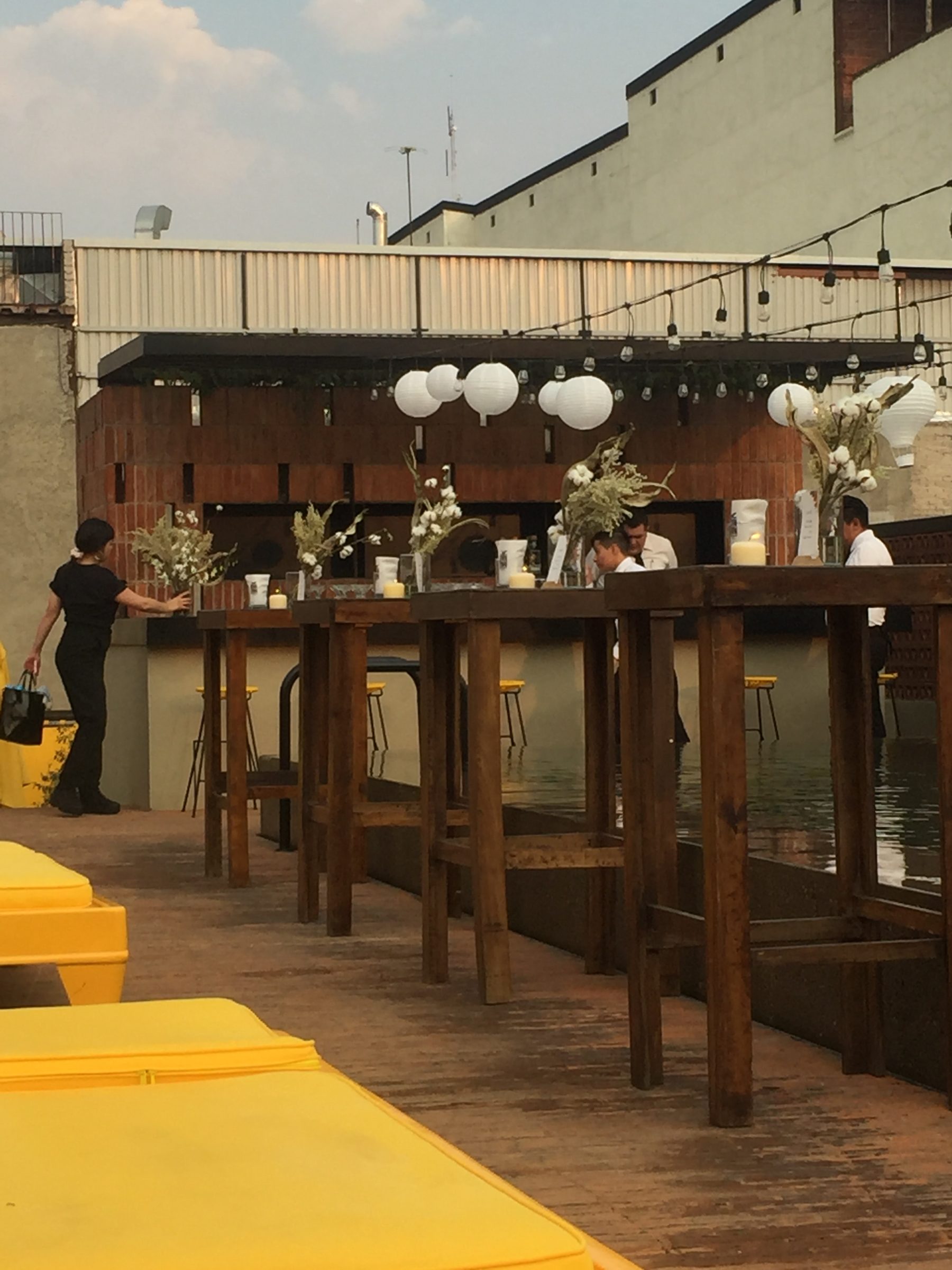Terraza con vista a la ciudad